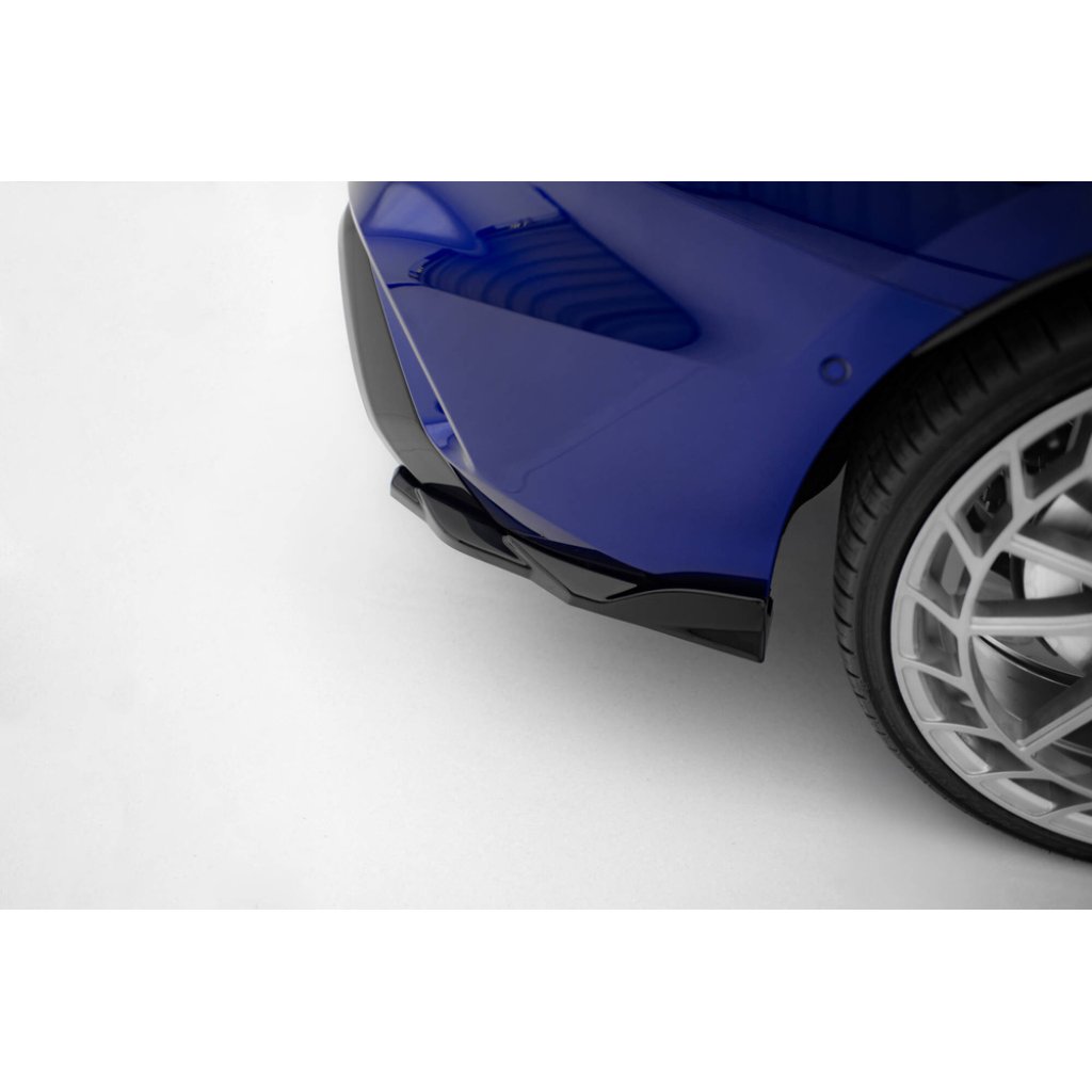 Maxton Design boční difuzory pod zadní nárazník ver.4 pro Audi S3 8Y Facelift, černý lesklý plast ABS