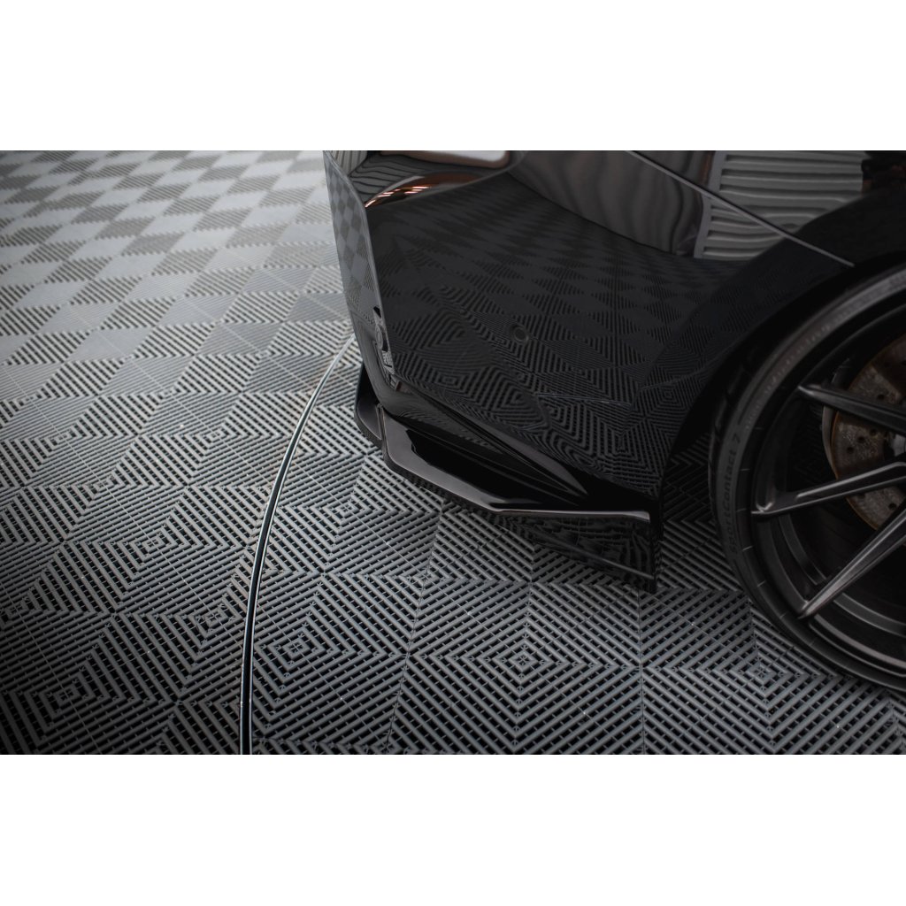 Maxton Design boční difuzory pod zadní nárazník ver.4 pro BMW M2 G87, černý lesklý plast ABS