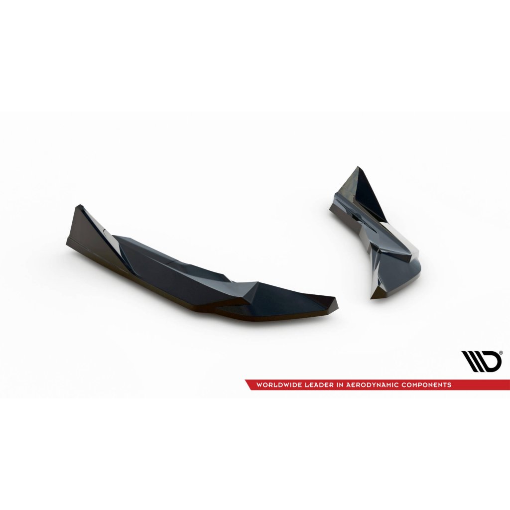 Maxton Design boční difuzory pod zadní nárazník ver.4 pro BMW M2 G87, černý lesklý plast ABS