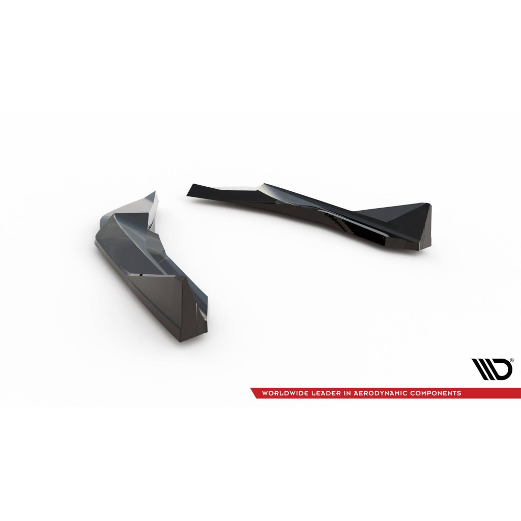 Maxton Design boční difuzory pod zadní nárazník ver.4 pro BMW M2 G87, černý lesklý plast ABS
