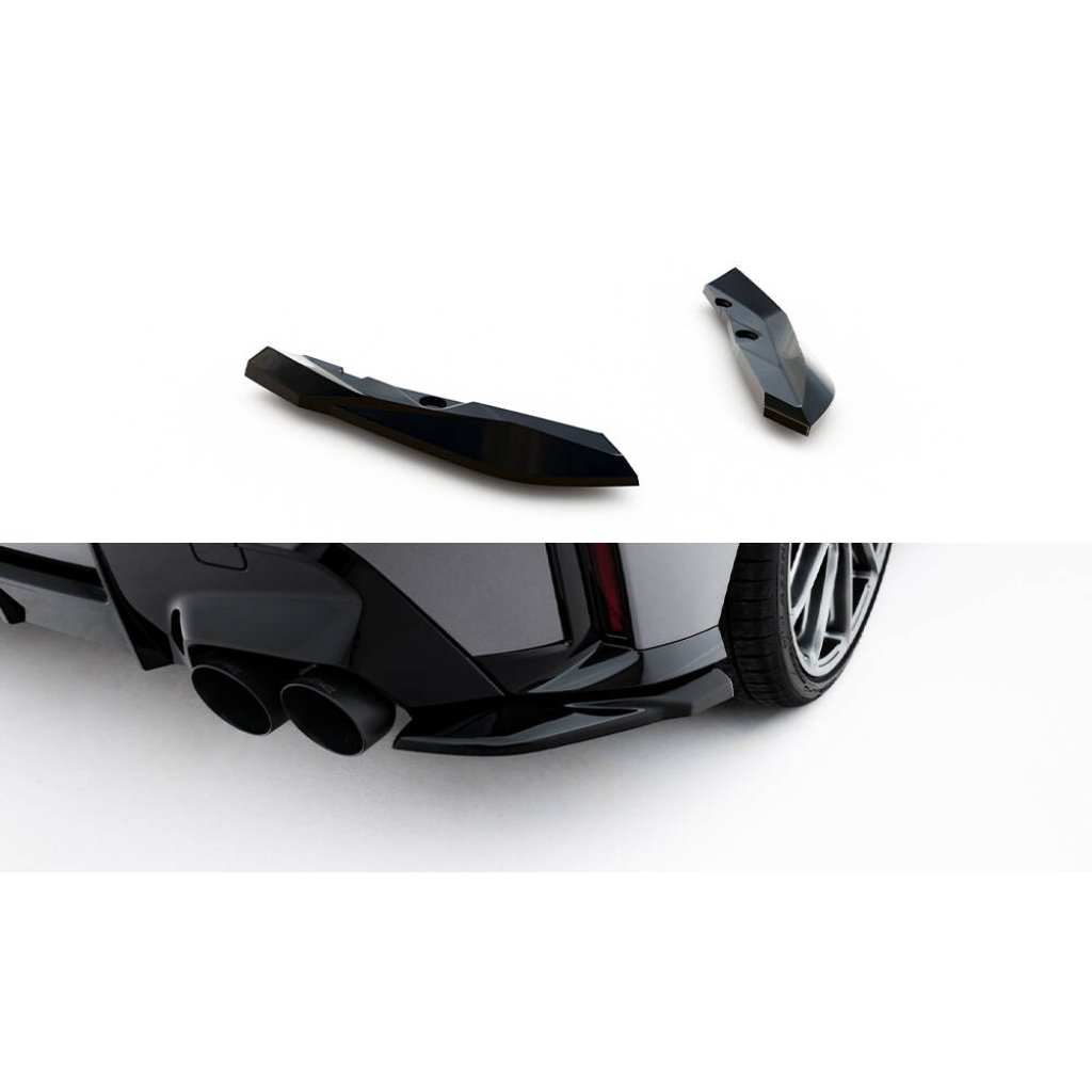 Maxton Design boční difuzory pod zadní nárazník ver.4 pro BMW řada 1 F70, černý lesklý plast ABS, M135i