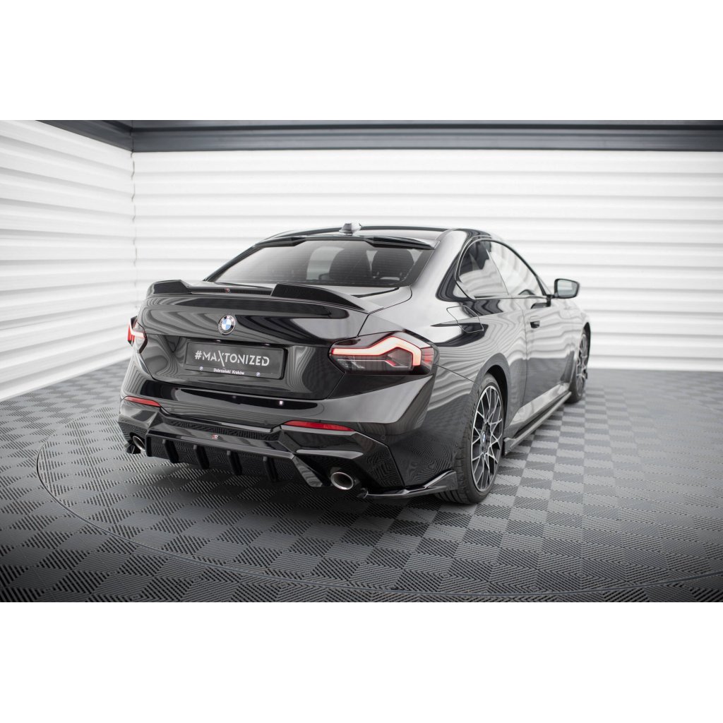 Maxton Design boční difuzory pod zadní nárazník ver.4 pro BMW řada 2 G42 Standard, černý lesklý plast ABS