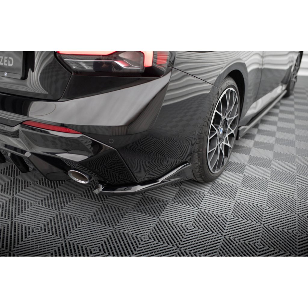 Maxton Design boční difuzory pod zadní nárazník ver.4 pro BMW řada 2 G42 Standard, černý lesklý plast ABS