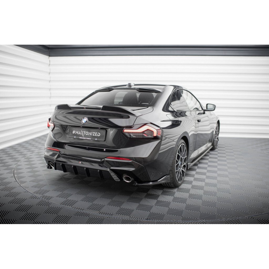 Maxton Design boční difuzory pod zadní nárazník ver.4 pro BMW řada 2 G42 Standard, černý lesklý plast ABS