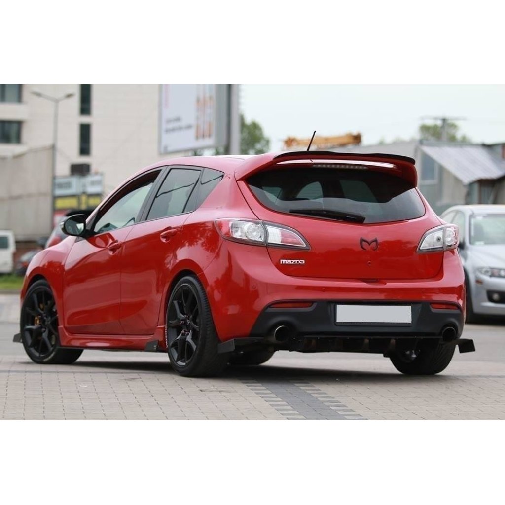 Maxton Design difuzor zadního nárazníku pro Mazda 3 Mk2 MPS, plast ABS bez povrchové úpravy