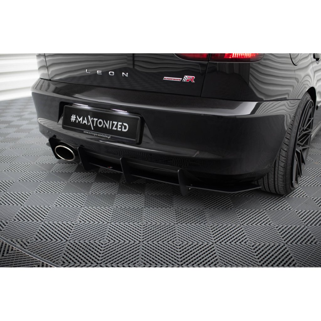 Maxton Design difuzor zadního nárazníku pro Seat Leon Cupra Mk1, plast ABS bez povrchové úpravy