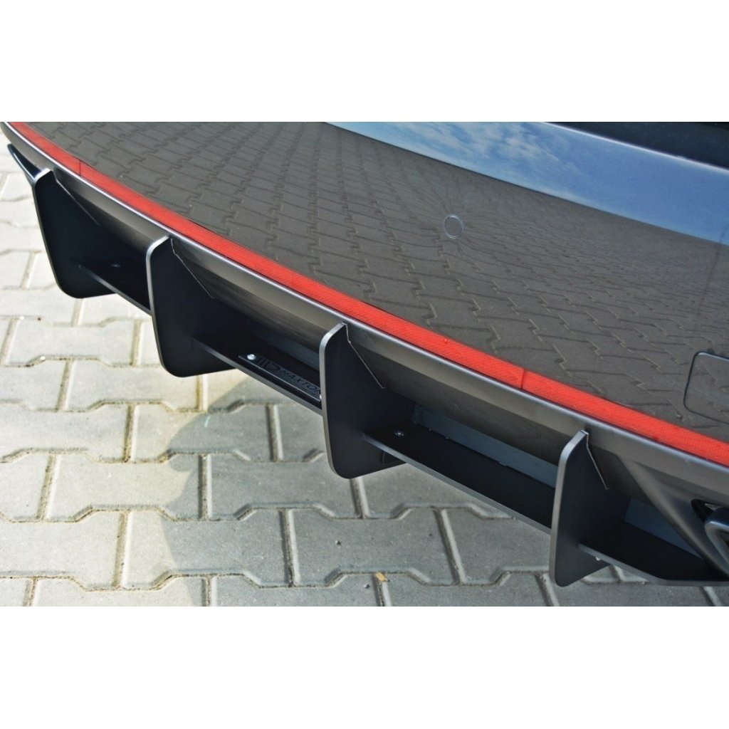 Maxton Design difuzor zadního nárazníku pro Škoda Octavia RS Mk3, plast ABS bez povrchové úpravy