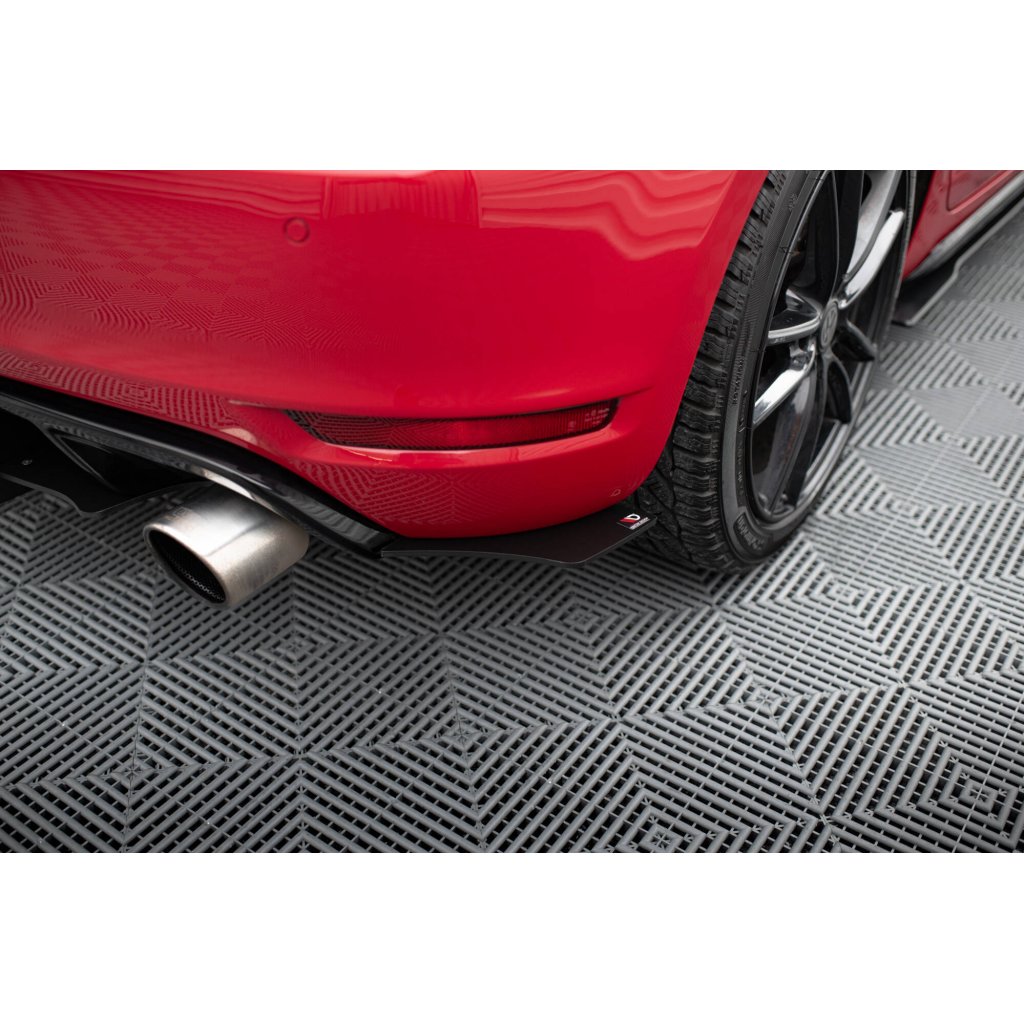 Maxton Design difuzor zadního nárazníku s bočními nástavci pro Volkswagen Golf GTI Mk6, plast ABS bez povrchové úpravy