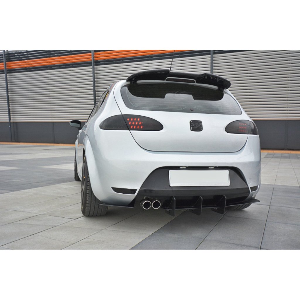Maxton Design difuzor zadního nárazníku ver.2 pro Seat Leon Cupra Mk2, plast ABS bez povrchové úpravy
