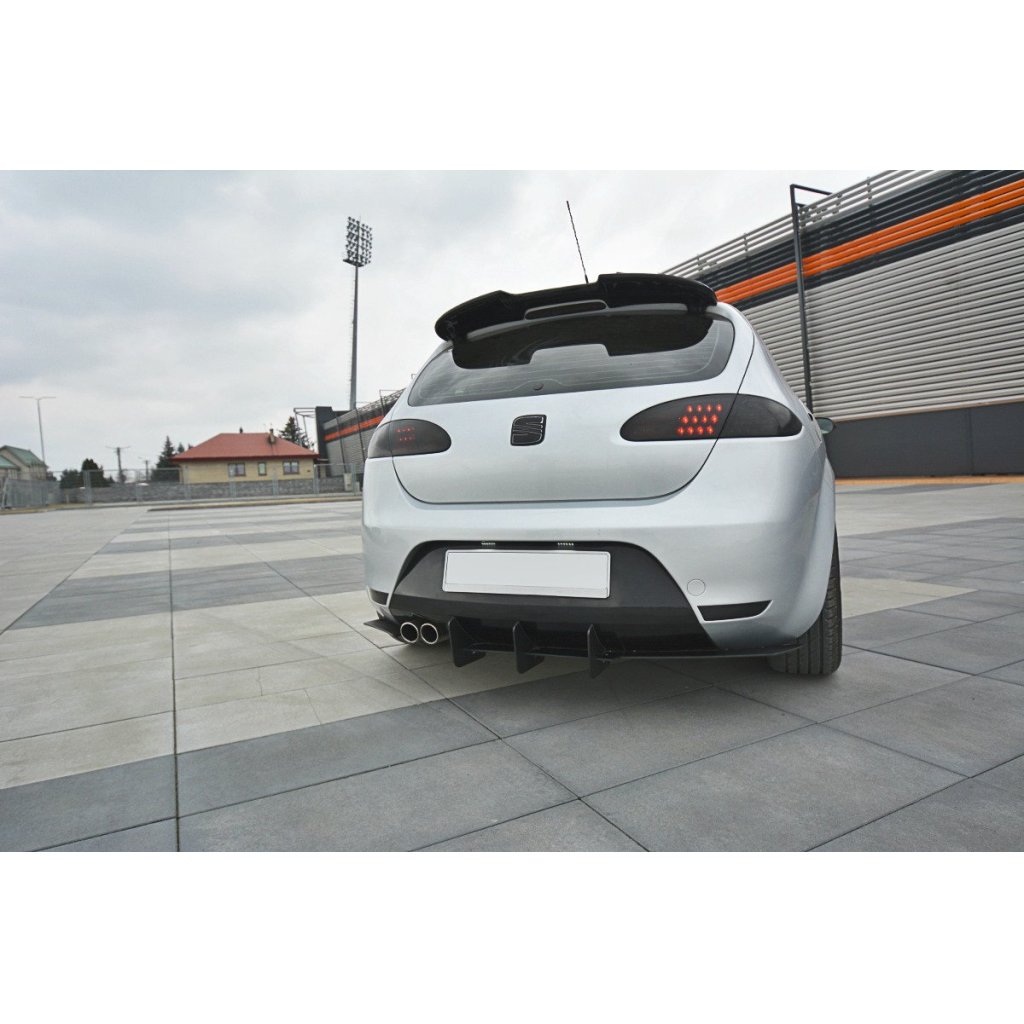 Maxton Design difuzor zadního nárazníku ver.2 pro Seat Leon Cupra Mk2, plast ABS bez povrchové úpravy