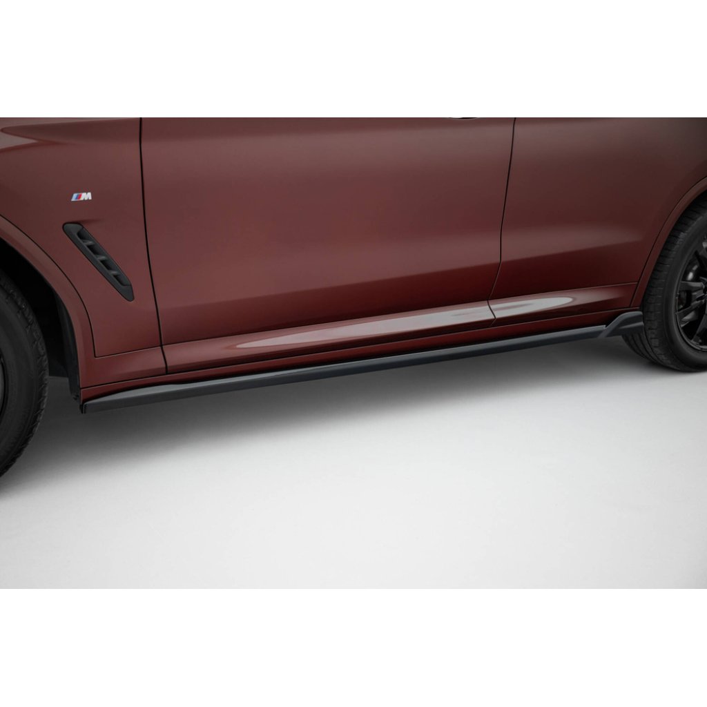 Maxton Design difuzory pod boční prahy pro BMW iX3 G08 Facelift, černý lesklý plast ABS