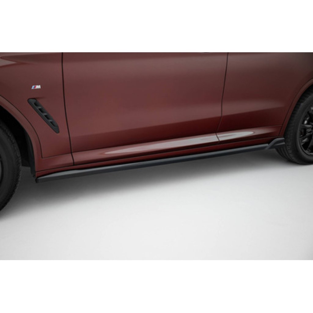 Maxton Design difuzory pod boční prahy pro BMW iX3 G08 Facelift, černý lesklý plast ABS