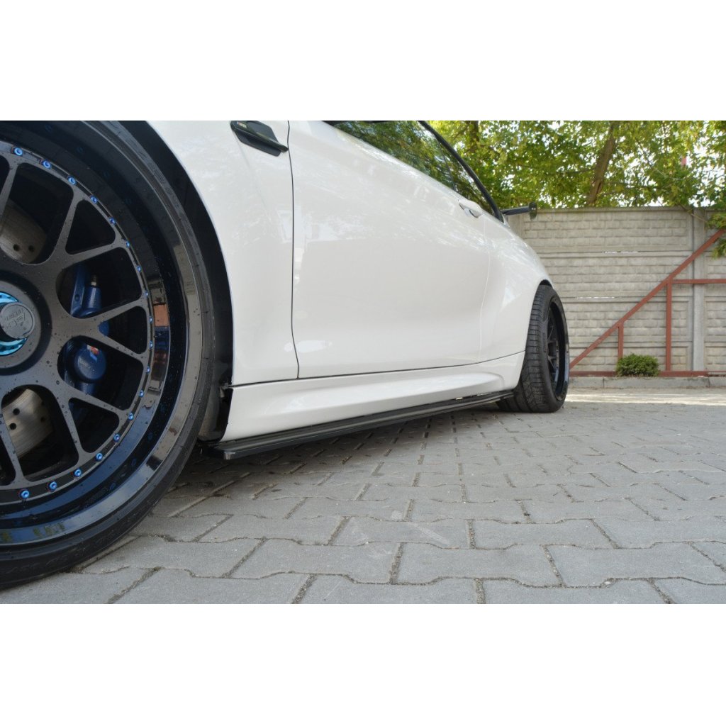 Maxton Design difuzory pod boční prahy pro BMW M2 F87, carbon-Look