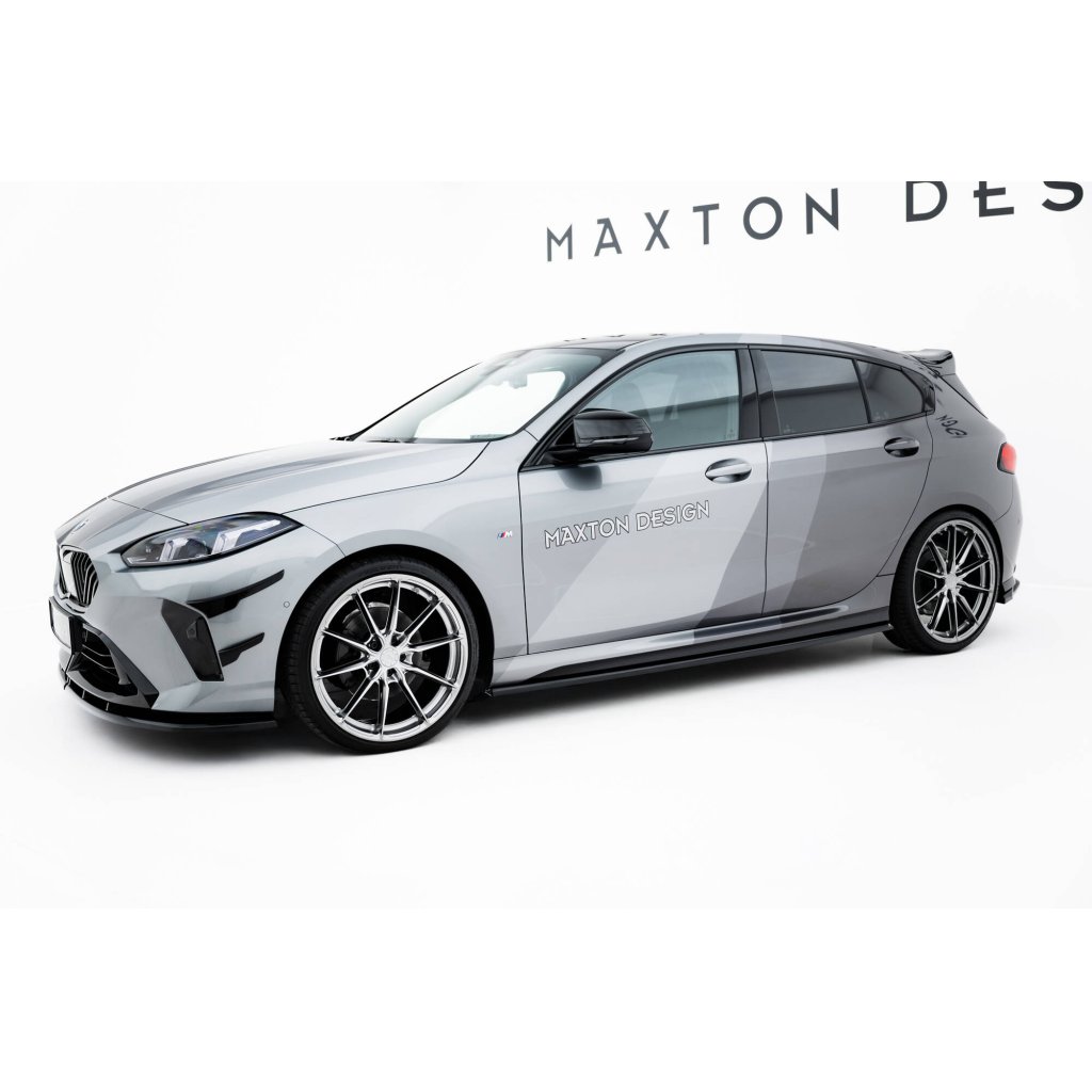 Maxton Design difuzory pod boční prahy pro BMW řada 1 F70, černý lesklý plast ABS, M-Pack / M135i