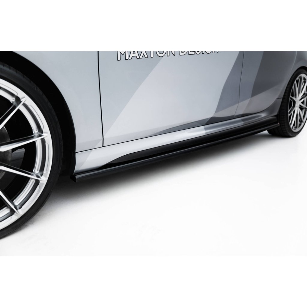 Maxton Design difuzory pod boční prahy pro BMW řada 1 F70, černý lesklý plast ABS, M-Pack / M135i