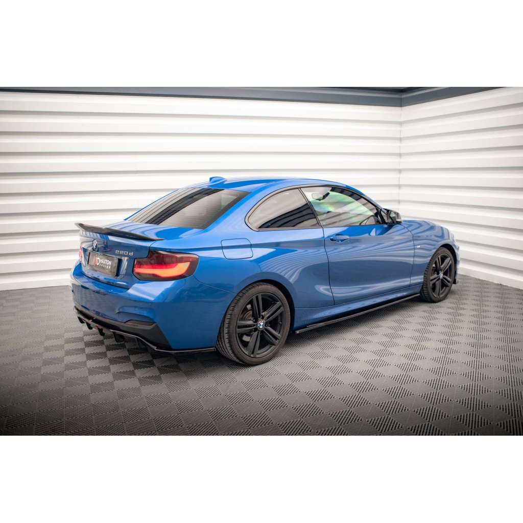 Maxton Design difuzory pod boční prahy pro BMW řada 2 F22, carbon-Look, M-pack
