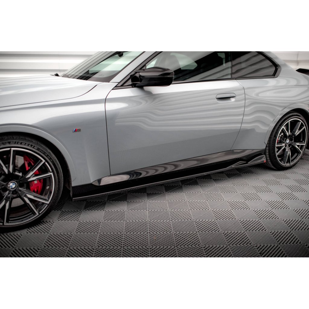 Maxton Design difuzory pod boční prahy pro BMW řada 2 G42 M240i, G42 M-Pack, carbon-Look