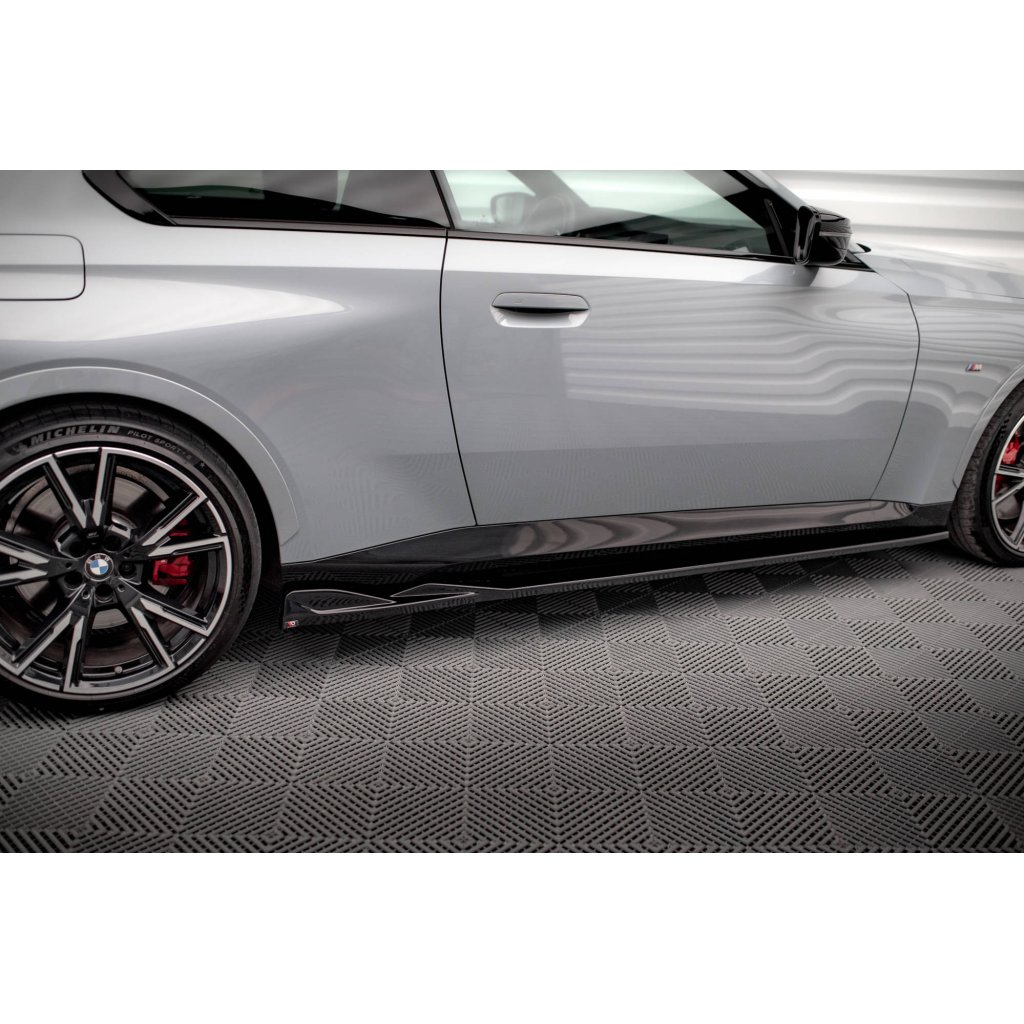 Maxton Design difuzory pod boční prahy pro BMW řada 2 G42 M240i, G42 M-Pack, carbon-Look