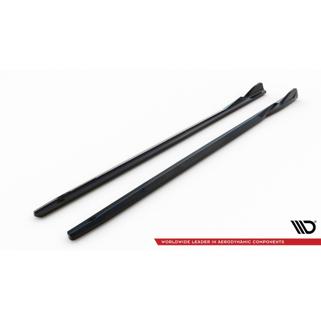 Maxton Design difuzory pod boční prahy pro BMW řada 2 G42 M240i, G42 M-Pack, černý lesklý plast ABS
