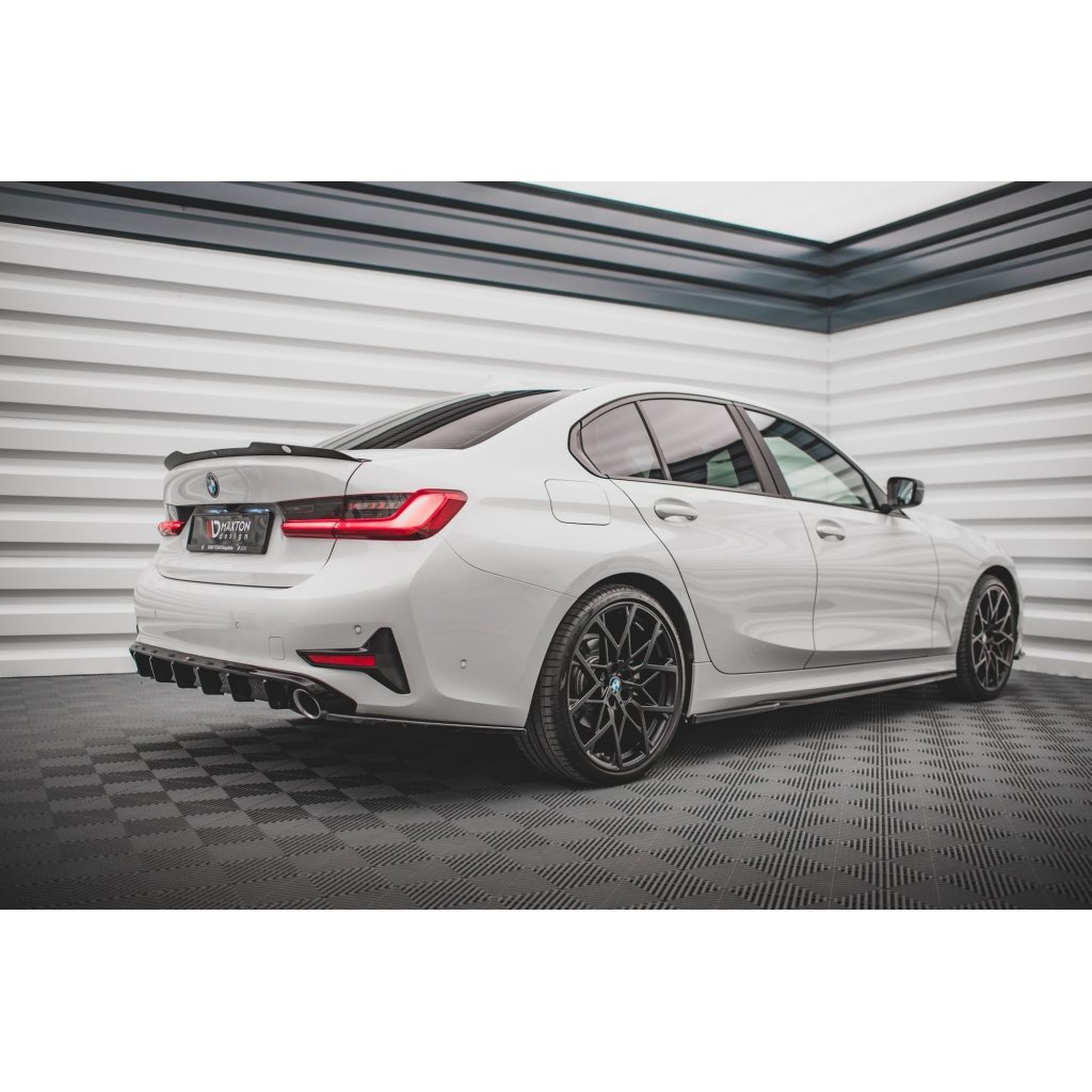 Maxton Design difuzory pod boční prahy pro BMW řada 3 G20, G21, černý lesklý plast ABS