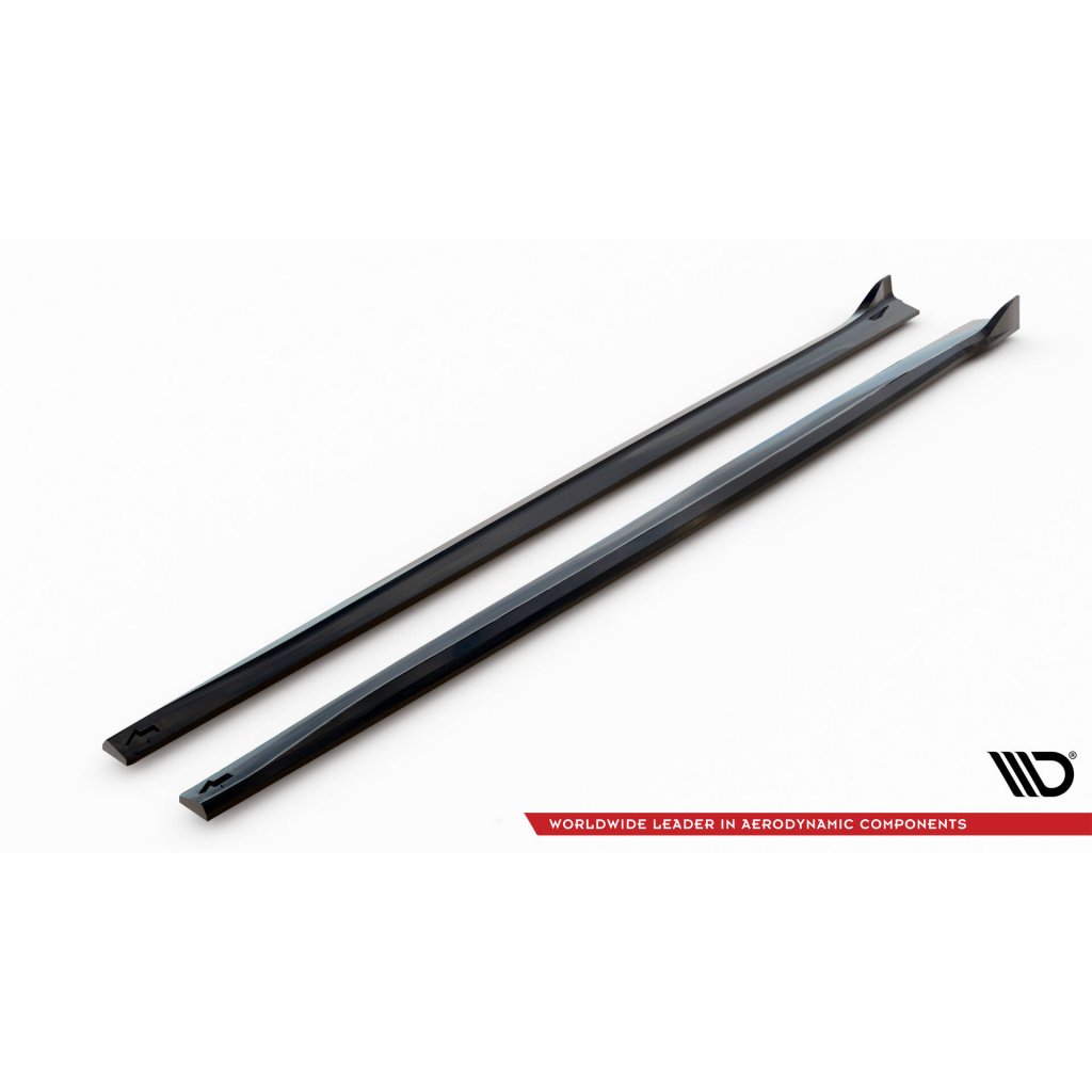 Maxton Design difuzory pod boční prahy pro BMW řada 4 F32, F33, F36, černý lesklý plast ABS, M-pack