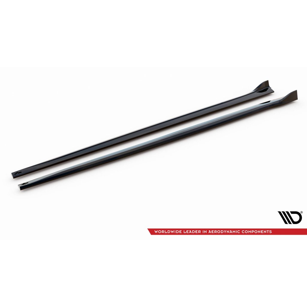 Maxton Design difuzory pod boční prahy pro BMW řada 4 F32, F33, F36, černý lesklý plast ABS, M-pack