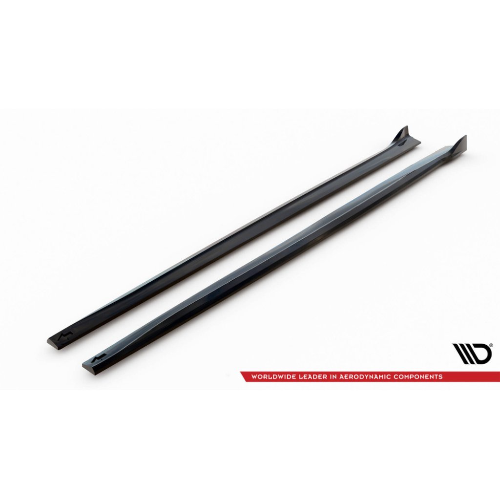 Maxton Design difuzory pod boční prahy pro BMW řada 4 F32, F33, F36, černý lesklý plast ABS, M-pack