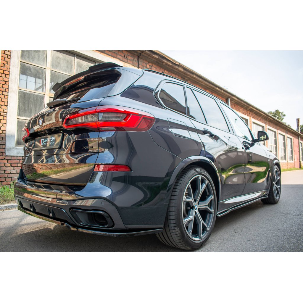 Maxton Design difuzory pod boční prahy pro BMW X5 G05, černý lesklý plast ABS, M-pack