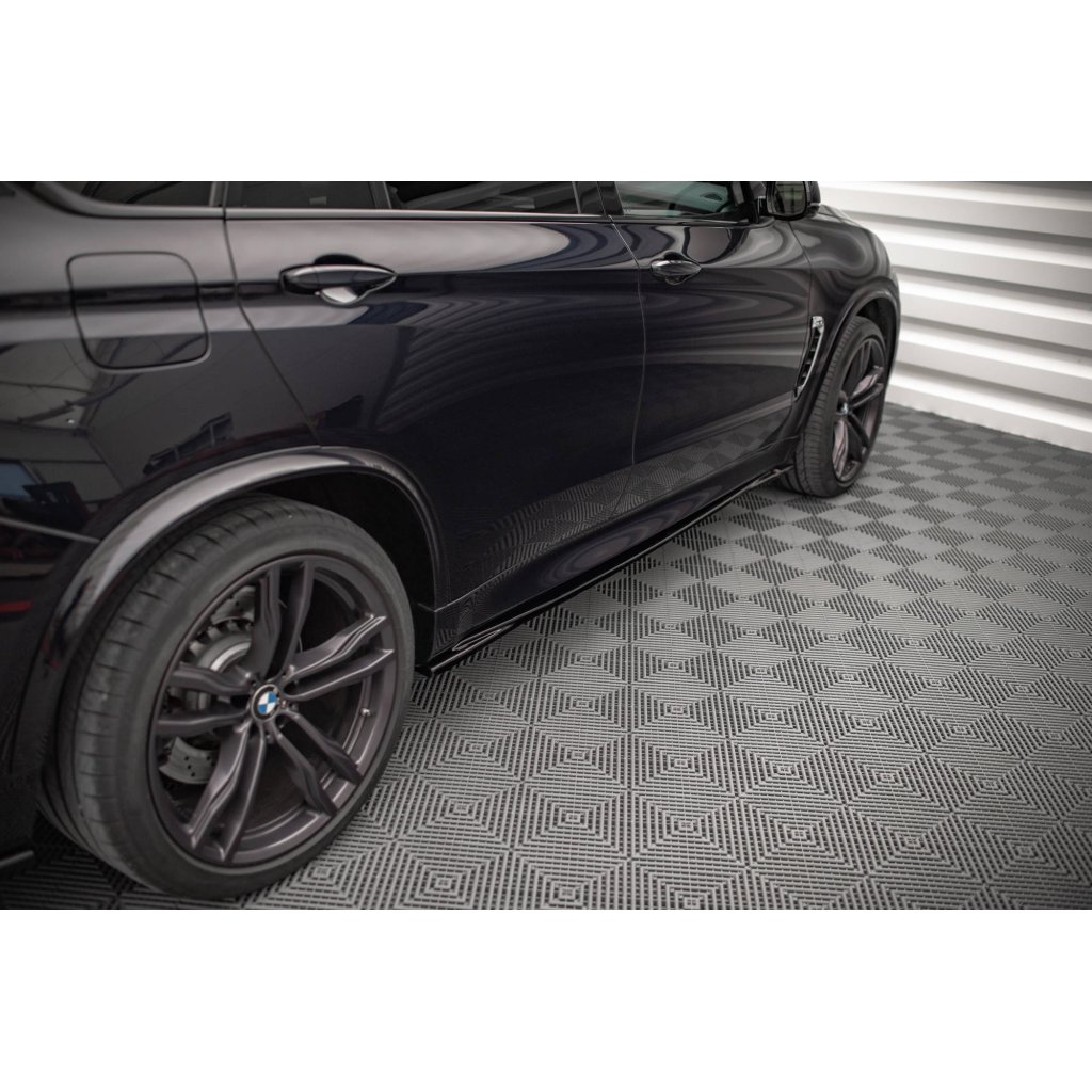 Maxton Design difuzory pod boční prahy pro BMW X5M F15, carbon-Look