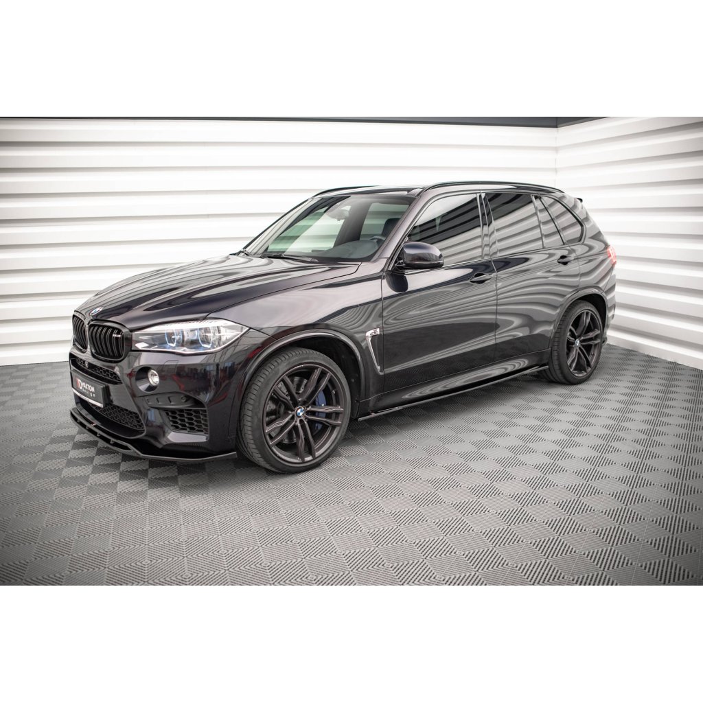 Maxton Design difuzory pod boční prahy pro BMW X5M F15, carbon-Look