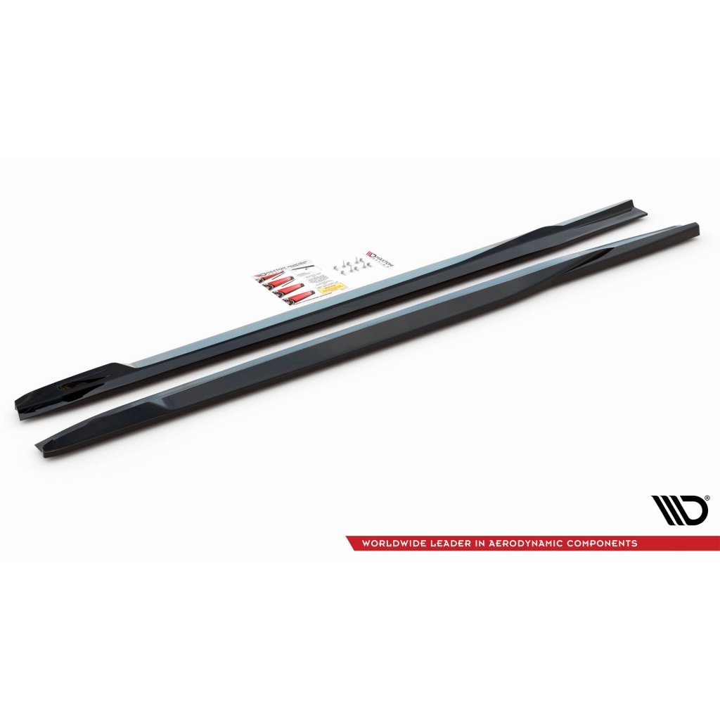 Maxton Design difuzory pod boční prahy pro BMW X5M G05, carbon-Look