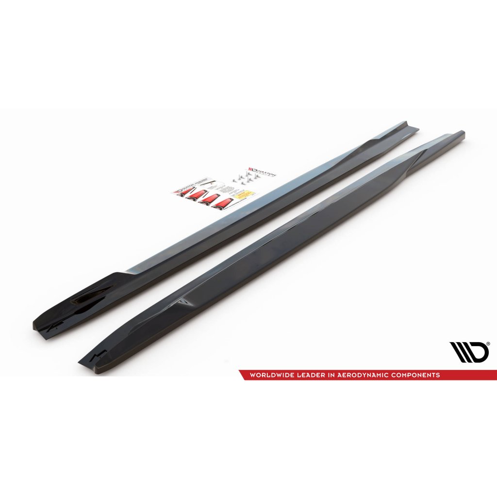 Maxton Design difuzory pod boční prahy pro BMW X5M G05, carbon-Look