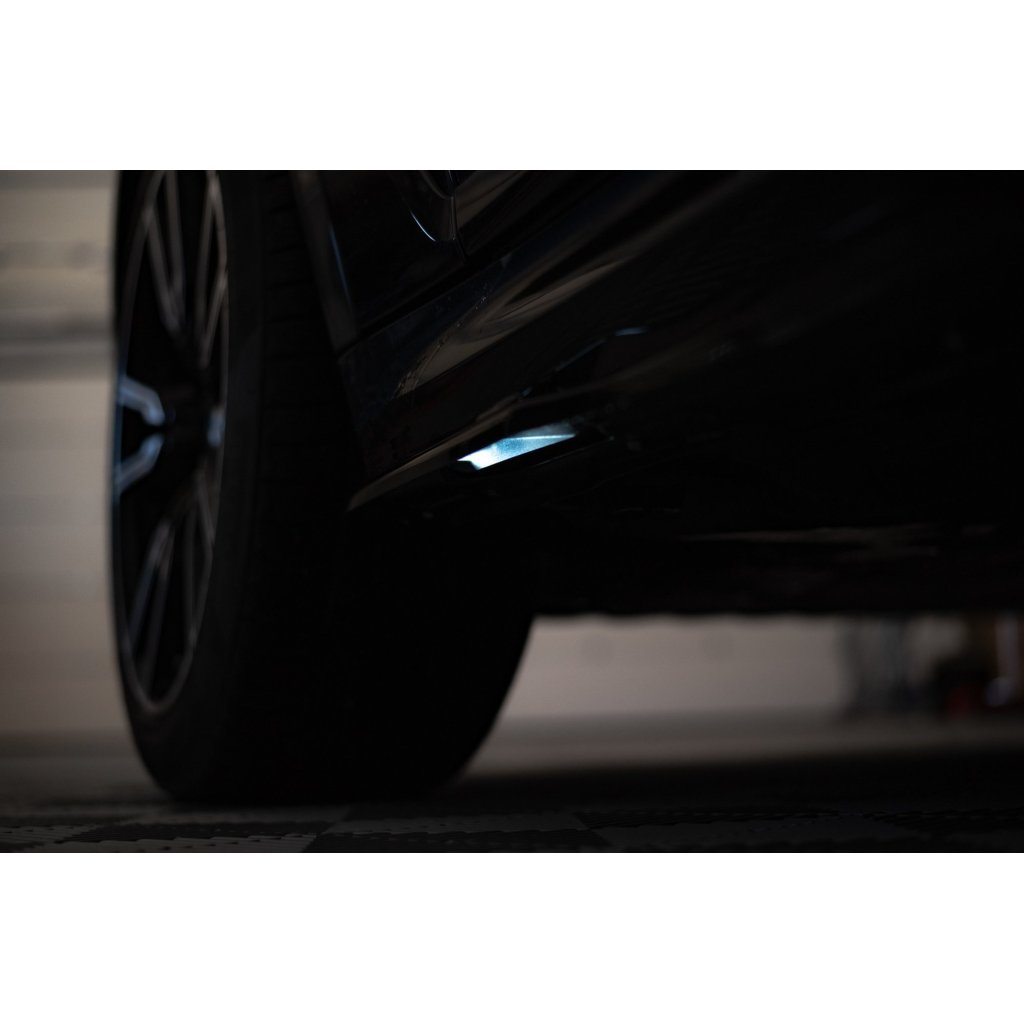 Maxton Design difuzory pod boční prahy pro BMW X7 G07, černý lesklý plast ABS