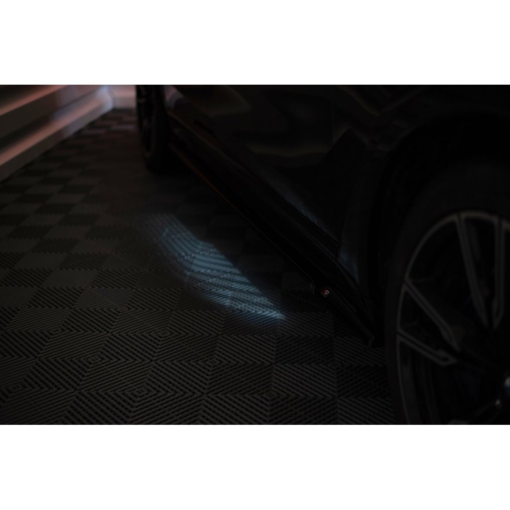 Maxton Design difuzory pod boční prahy pro BMW X7 G07, černý lesklý plast ABS