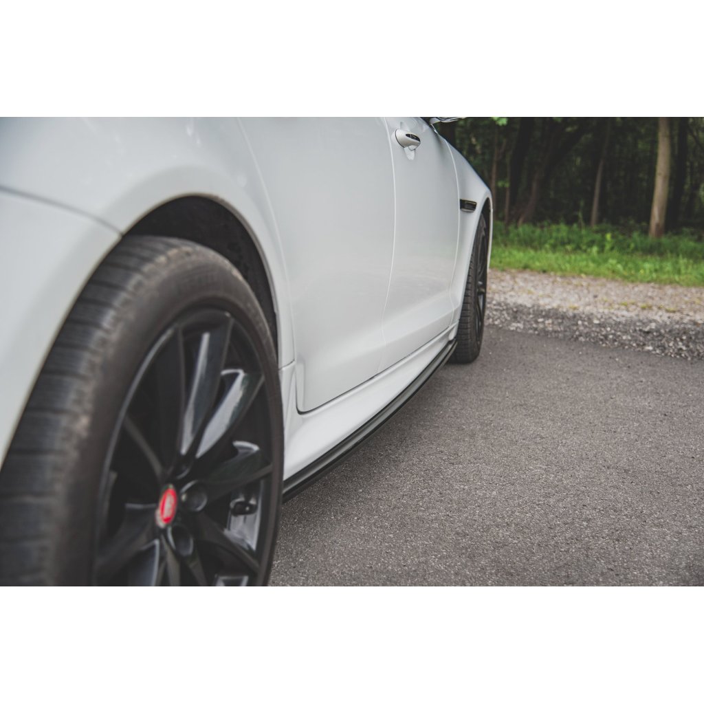 Maxton Design difuzory pod boční prahy pro Jaguar XJ X351, plast ABS bez povrchové úpravy
