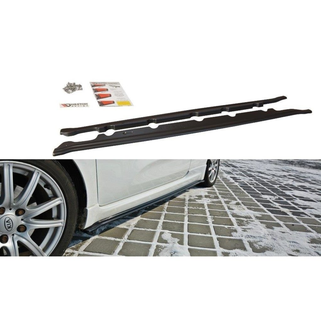 Maxton Design difuzory pod boční prahy pro Kia Cee'd Mk 2/ProCeed GT, plast ABS bez povrchové úpravy