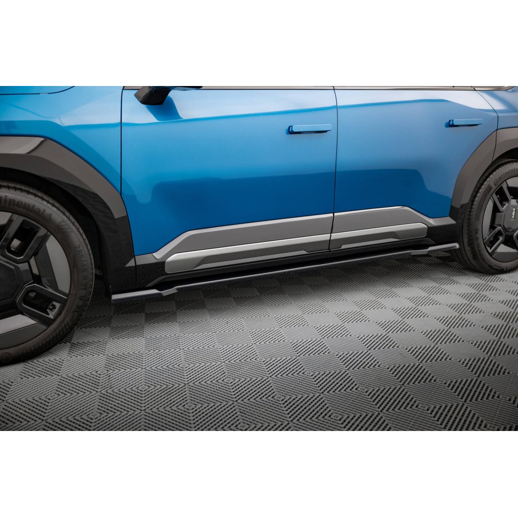 Maxton Design difuzory pod boční prahy pro Kia EV9 Mk1 GT-Line, černý lesklý plast ABS