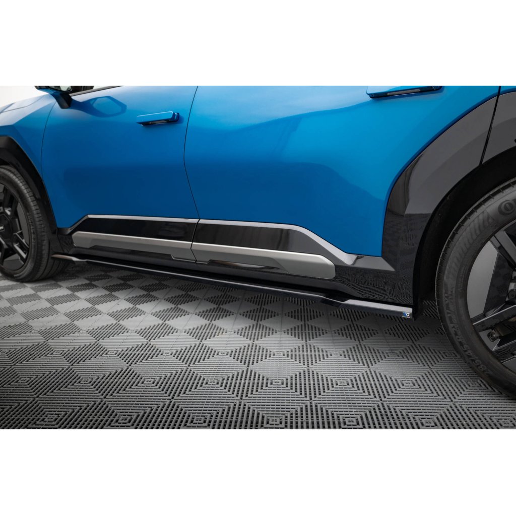 Maxton Design difuzory pod boční prahy pro Kia EV9 Mk1 GT-Line, černý lesklý plast ABS