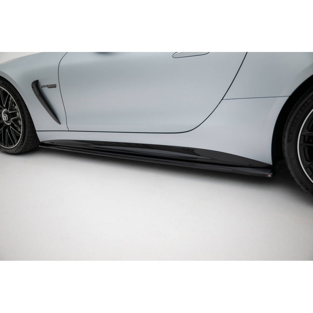 Maxton Design difuzory pod boční prahy pro Mercedes AMG GT C192 /63, černý lesklý plast ABS