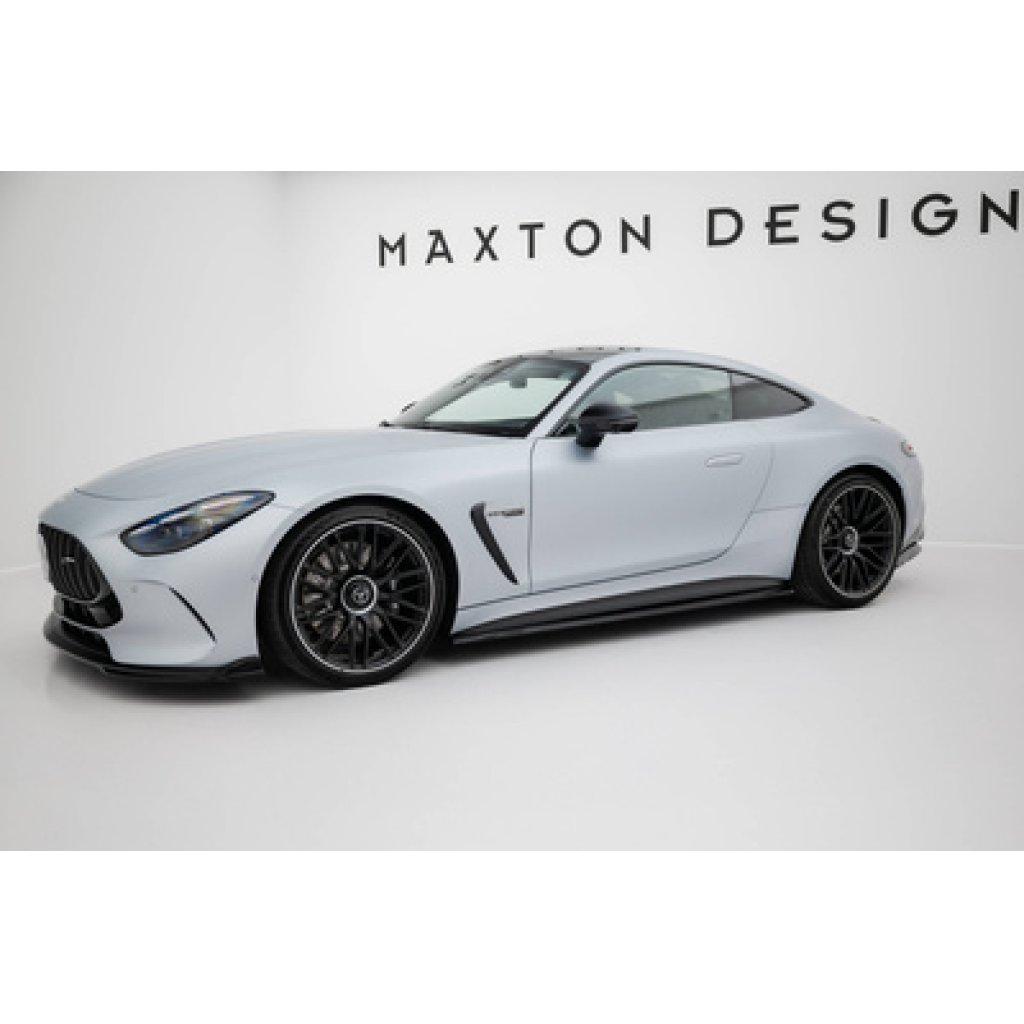 Maxton Design difuzory pod boční prahy pro Mercedes AMG GT C192 /63, černý lesklý plast ABS