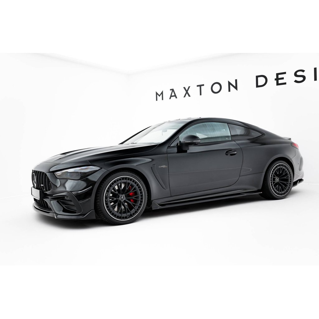 Maxton Design difuzory pod boční prahy pro Mercedes CLE C236 53 AMG, černý lesklý plast ABS