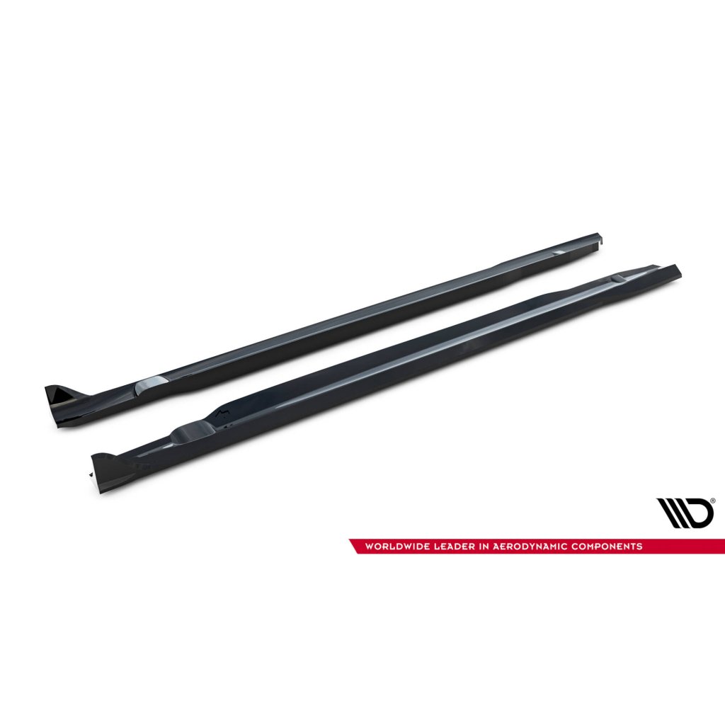 Maxton Design difuzory pod boční prahy pro Mercedes CLE C236 53 AMG, černý lesklý plast ABS