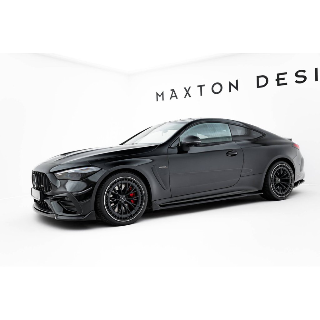 Maxton Design difuzory pod boční prahy pro Mercedes CLE C236 53 AMG, černý lesklý plast ABS