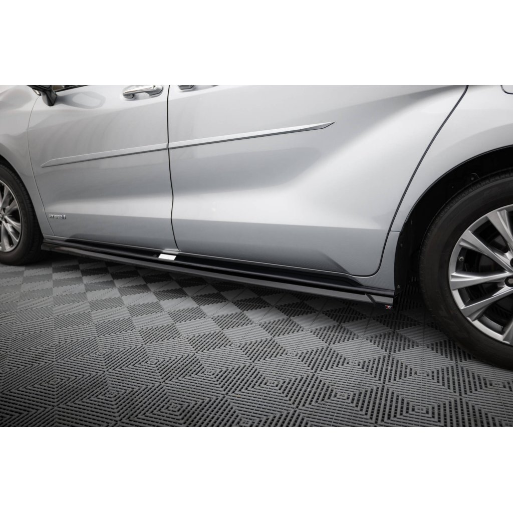 Maxton Design difuzory pod boční prahy pro Toyota Sienna Mk4, černý lesklý plast ABS