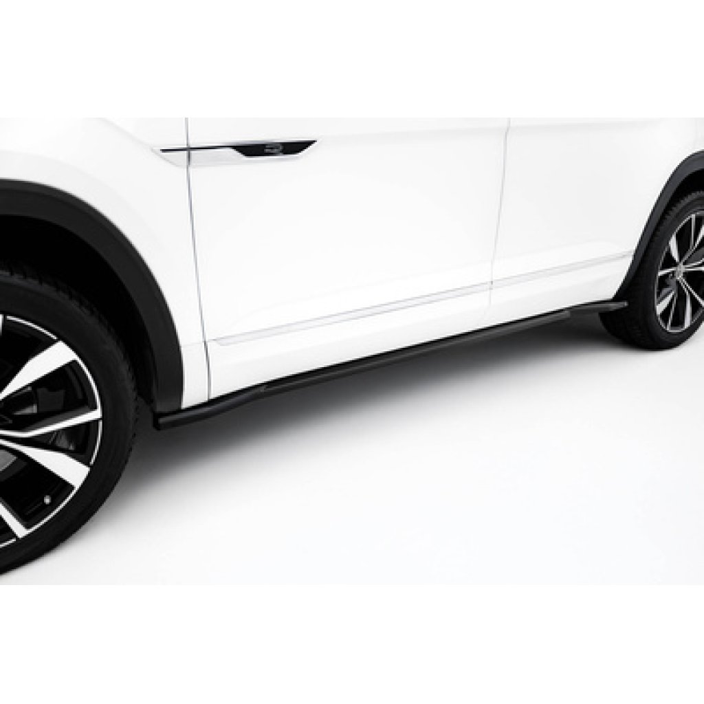 Maxton Design difuzory pod boční prahy pro Volkswagen Atlas R-Line Mk1 Facelift 2, černý lesklý plast ABS