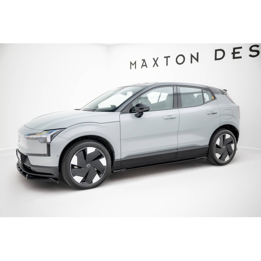 Maxton Design difuzory pod boční prahy pro Volvo EX30 Mk1, černý lesklý plast ABS