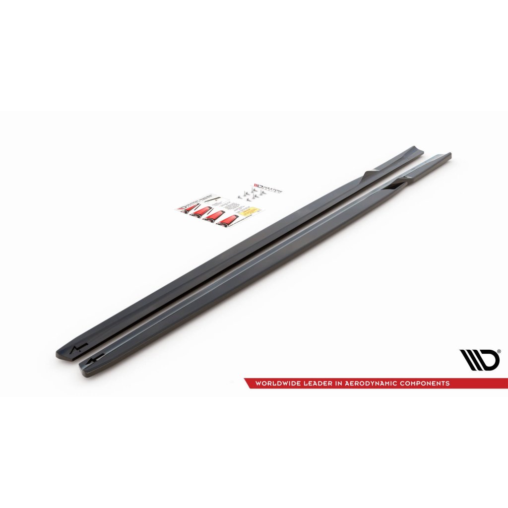 Maxton Design difuzory pod boční prahy ver.2 pro BMW M2 F87, carbon-Look