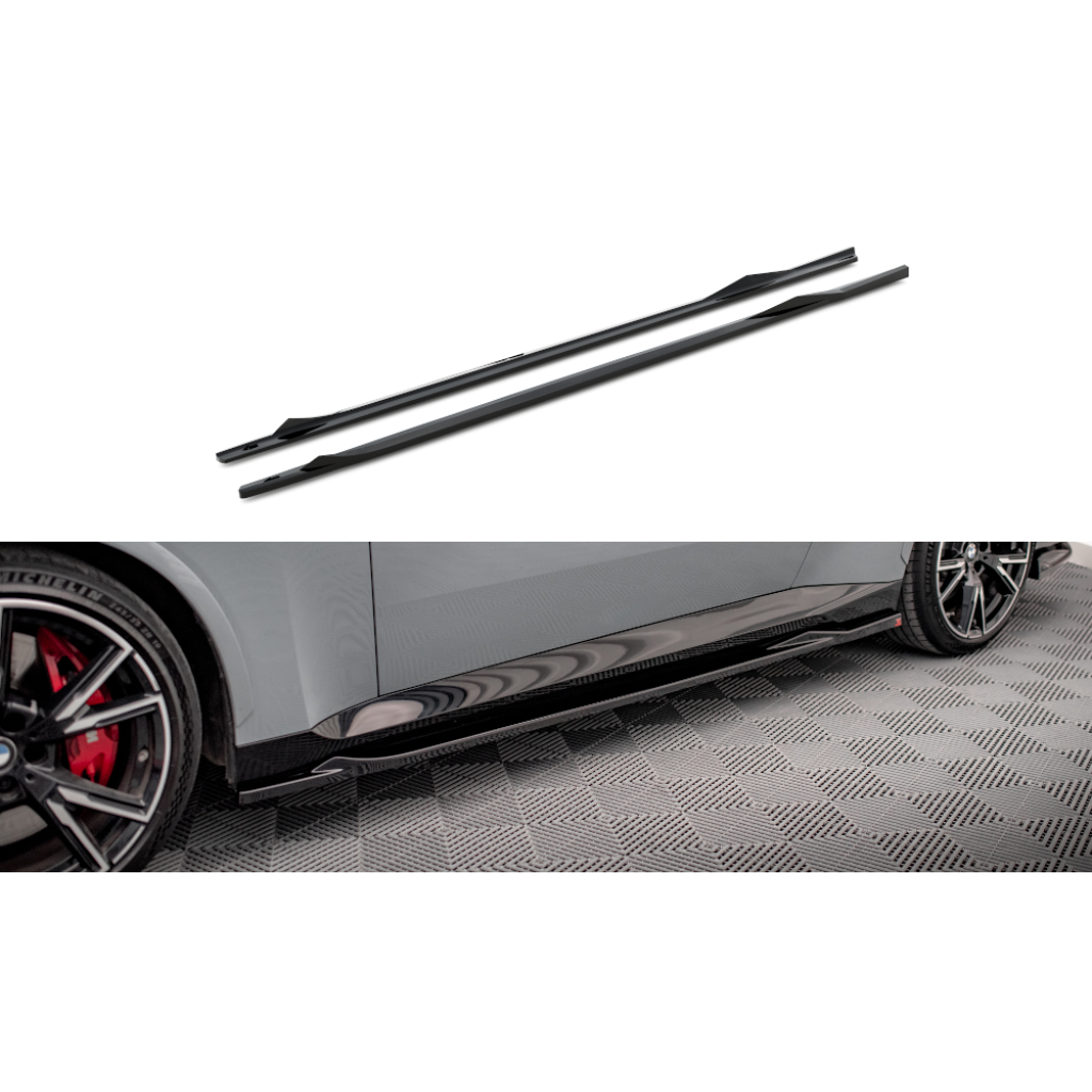 Maxton Design difuzory pod boční prahy ver.2 pro BMW řada 2 G42 M240i, G42 M-Pack, plast ABS bez povrchové úpravy