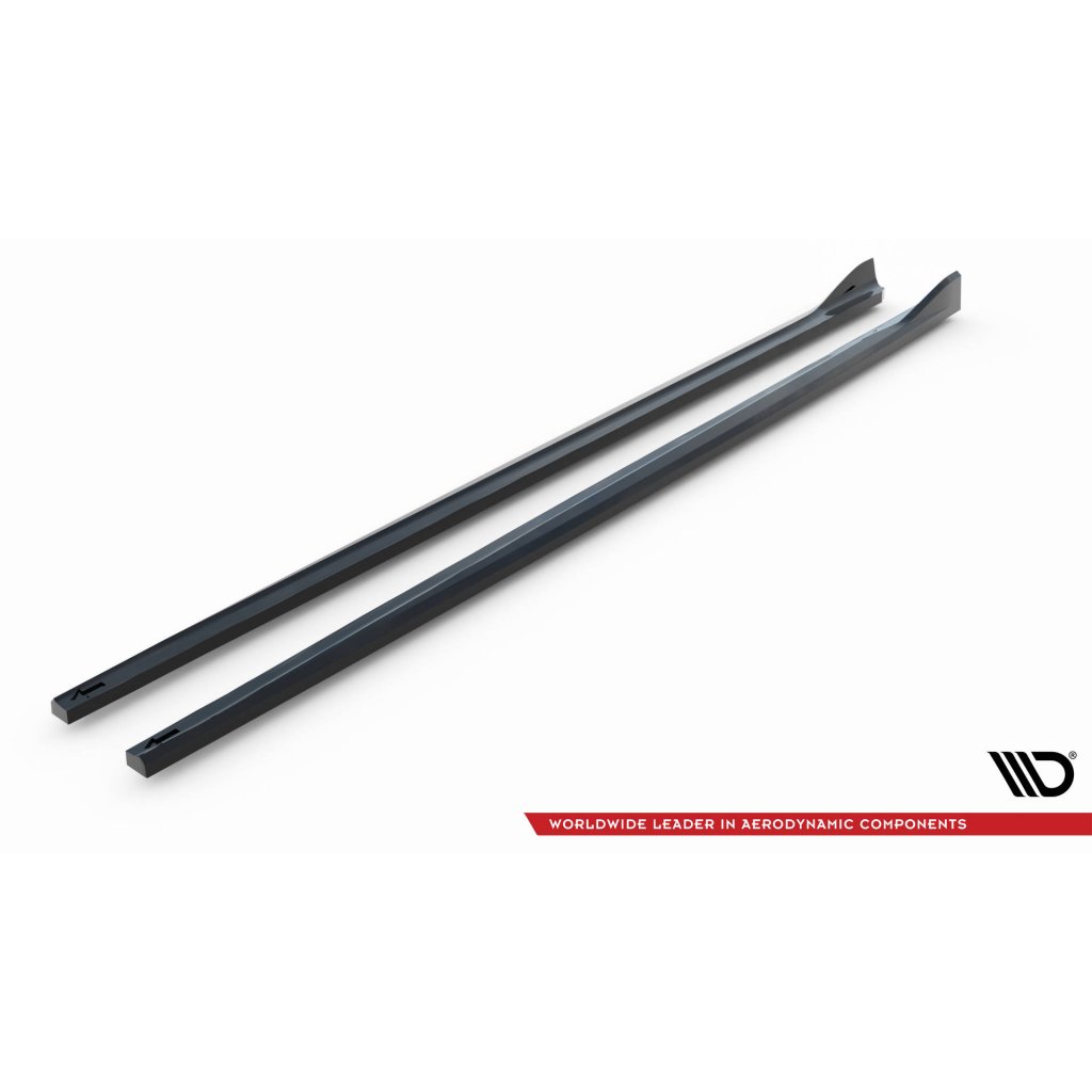 Maxton Design difuzory pod boční prahy ver.2 pro BMW řada 2 G42 Standard, černý lesklý plast ABS