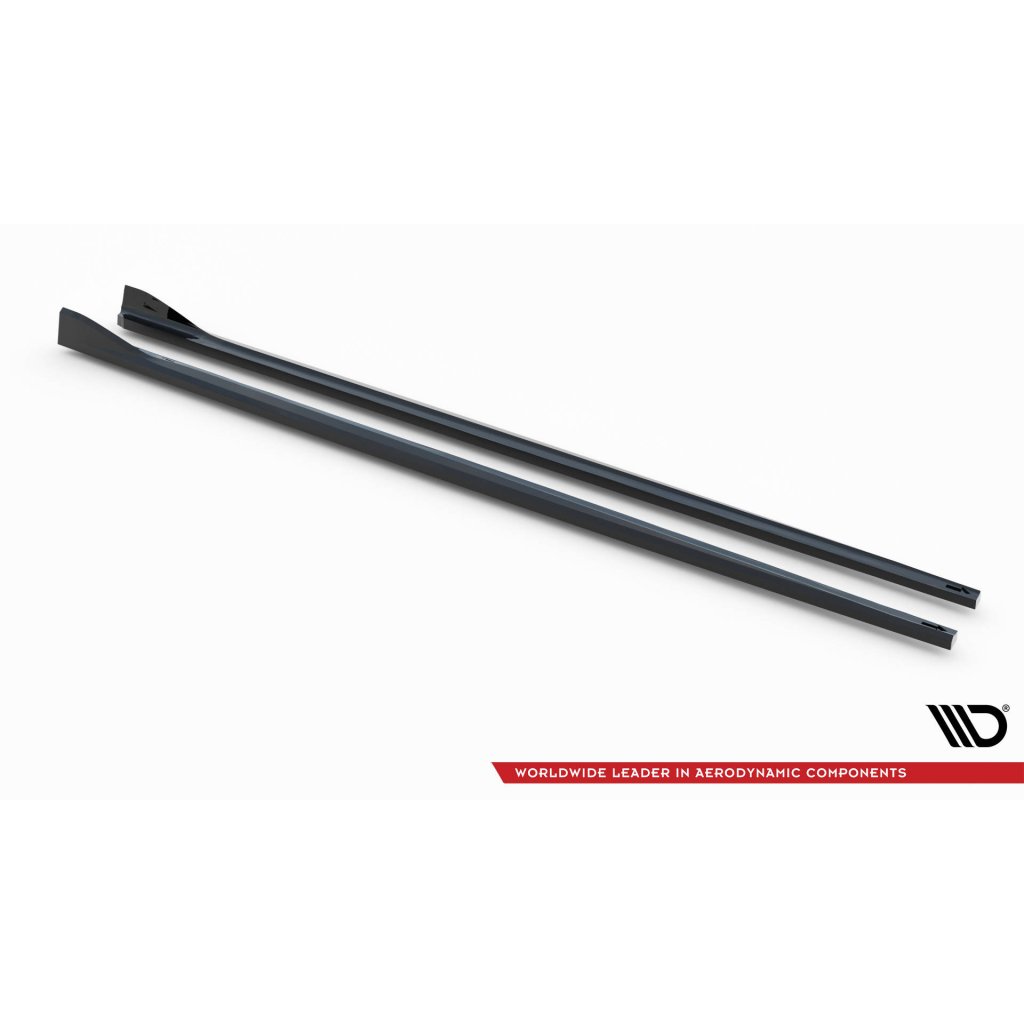 Maxton Design difuzory pod boční prahy ver.2 pro BMW řada 2 G42 Standard, černý lesklý plast ABS